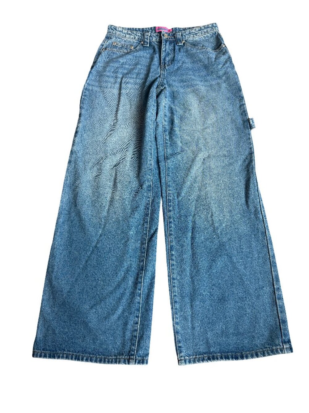 Edikted Wide Leg Jeans Medium Wash Denim Y2k Retro 2000s Cotton Size Small Women